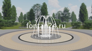 Уличный фонтан "Гармония" ø=3 м