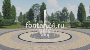 Пешеходный фонтанный комплект "Гармония" ø=3 м Пешеходный фонтанный комплект "Гармония" ø=3 м